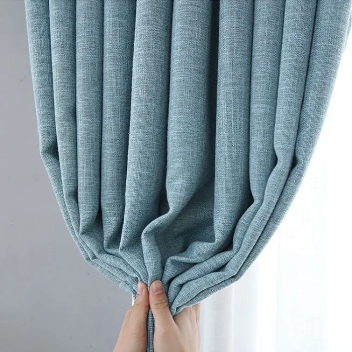 Soft Burlap Linen Look Blackout Fabric